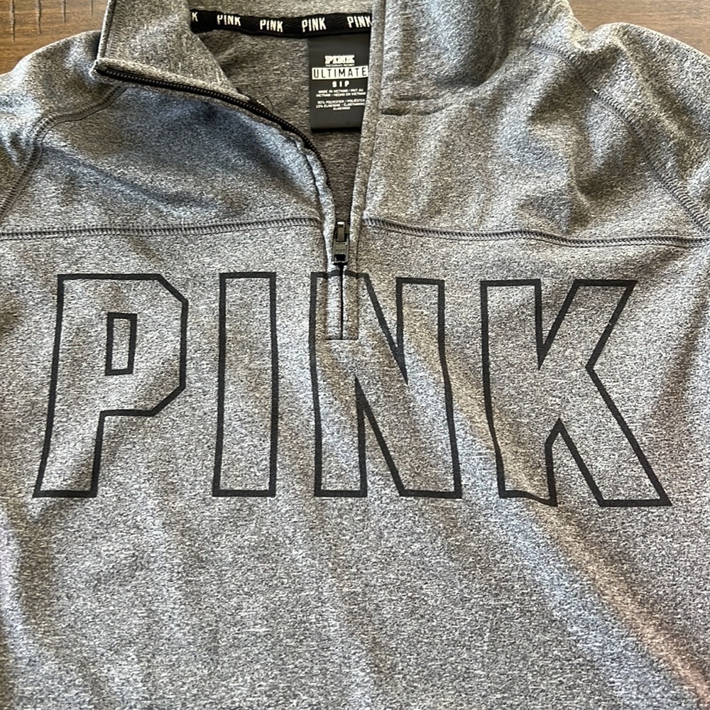PINK small quarter zip pullover - Picture 3 of 5